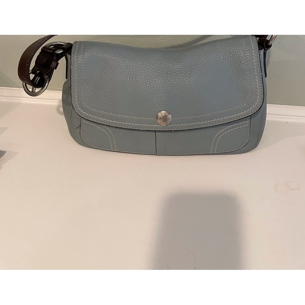 COACH Chelsea Pebbled Flap Shoulder Bag